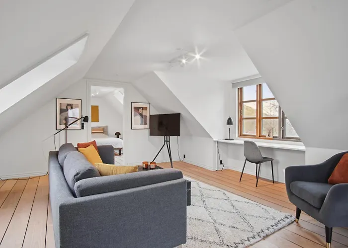 Apartament Come - Stilfuld Elegance For 4 Med Pejs Århus